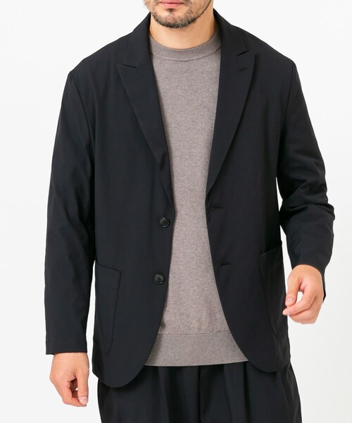 URBAN RESEARCH ROSSO（アーバンリサーチロッソ）の「『セットアップ対応』MARUI ORIMONO　3H DryFabricストレッチジャケット（テーラードジャケット・メンズ・NAVY/BLACK・M/L/XL）」の4枚目の写真