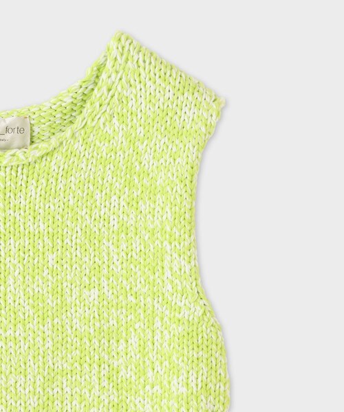 ROPE'(ロペ)の「【forte_forte(フォルテ フォルテ)】SHORT KNIT VEST|ニットベスト(ベスト・レディース・ライトグリーン・F)」の7枚目の写真