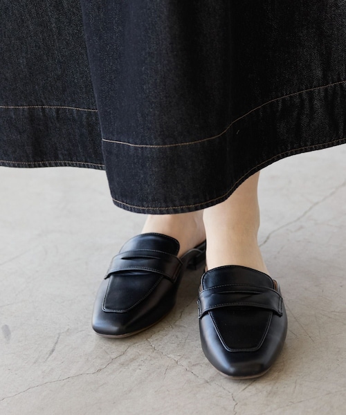 ROPE' PICNIC（ロペピクニック）の「ローファーミュール（ローファー・レディース・ブラック/グレー系/キャメル・L/M）」の9枚目の写真