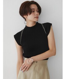 LAGUNAMOON | シアーハシゴラインニットプルオーバー(ニット/セーター)