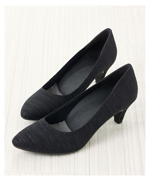 nissen（ニッセン）の「リゲッタ　アーモンドトゥミドルヒールパンプス（ワイズ３E）ｂｙＲｅ：ｇｅｔＡ（パンプス・メンズ・ブラック(ラメ)・22.5cm/23.0cm/23.5cm/24.0cm/24.5cm/25.0cm）」の7枚目の写真