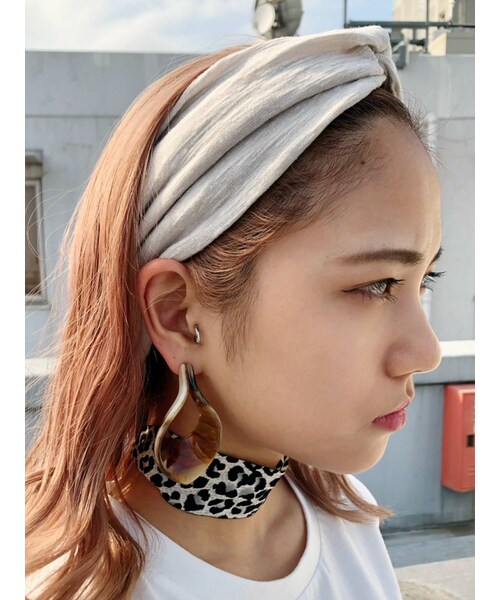 GYDA（ジェイダ）の「スラブワイドヘアバンド（その他ヘアアクセサリー・レディース・グレー/ブラック/ベージュ・F）」の2枚目の写真