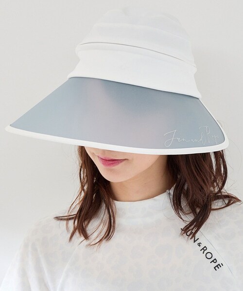 ROPE'(ロペ)の「【UV】2WAY セルハット(ハット・レディース・ブラック/ホワイト・F)」の6枚目の写真