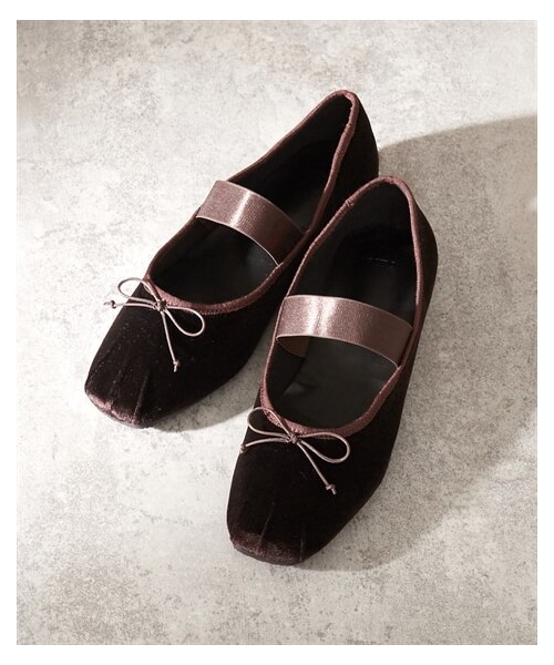 nissen（ニッセン）の「ゴムベルト付バレエシューズ（ワイズ３Ｅ）（バレエシューズ・メンズ・ブラック/ダークブラウン/ピンク・S=22.5~23.0cm/M=23.0~23.5cm/L=23.5~24.0cm/LL=24.0~24.5cm）」の2枚目の写真