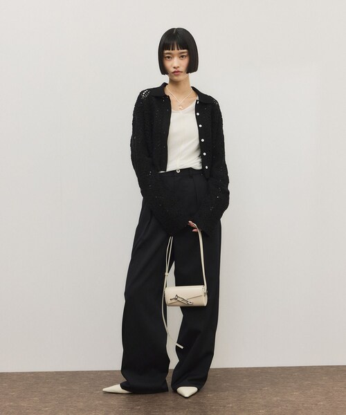 ADAM ET ROPE'（アダムエロペ）の「【TAD FAB（タッド ファブ）】BOX MINI（ショルダーバッグ・レディース・ブラック/ホワイト/ピンク・F）」の16枚目の写真