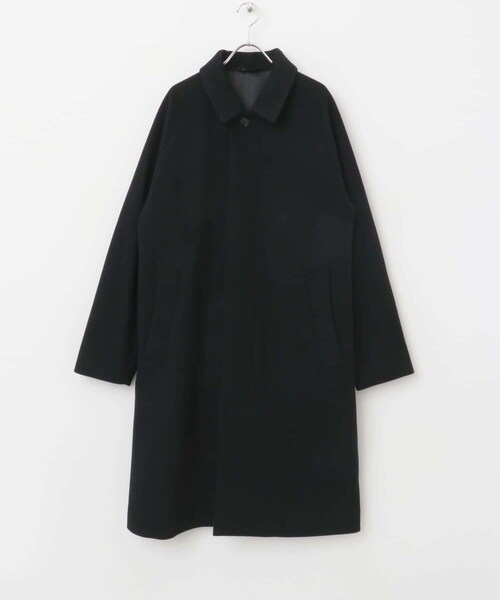 URBAN RESEARCH ROSSO(アーバンリサーチロッソ)の「スーパー100 オーバーバルマカンコート(ステンカラーコート・メンズ・CHARCOAL/NAVY/BLACK・M/L)」の12枚目の写真