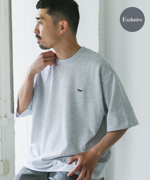 URBAN RESEARCH DOORS（アーバンリサーチドアーズ）の「『XLサイズ/WEB限定』『別注』PENNEYS×DOORS　THEFOX 鹿の子ショートスリーブT（Tシャツ/カットソー・メンズ・WHITE/ASH GRAY/PURPLE/NAVY・M/L/XL）」の2枚目の写真