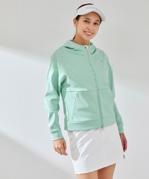 ROPE'(ロペ)の「【UVカット】【防透け】【ストレッチ】高機能エコポンチブルゾン(ブルゾン・レディース・ホワイト/ライトグリーン/ネイビー・L/M/S)」の16枚目の写真