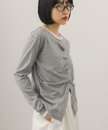 KBF | バイカラーアシメタックトップス(Tシャツ/カットソー)
