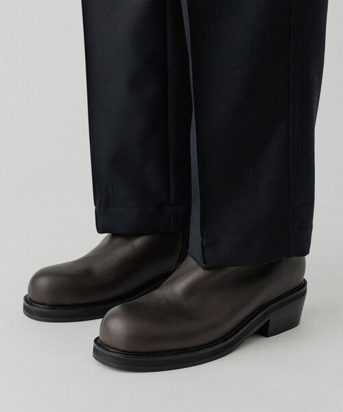 ADAM ET ROPE'（アダムエロペ）の「カーフレザーサイドジップブーツ（ブーツ・メンズ・ブラック/ダークブラウン・40.0/41.0/42.0/43.0）」の19枚目の写真