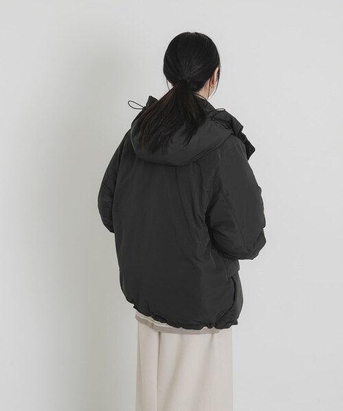 EKAL（エカル）の「『UR TECH』中綿フードジャケット（その他アウター・レディース・ダークブラウン/チャコール・one）」の8枚目の写真