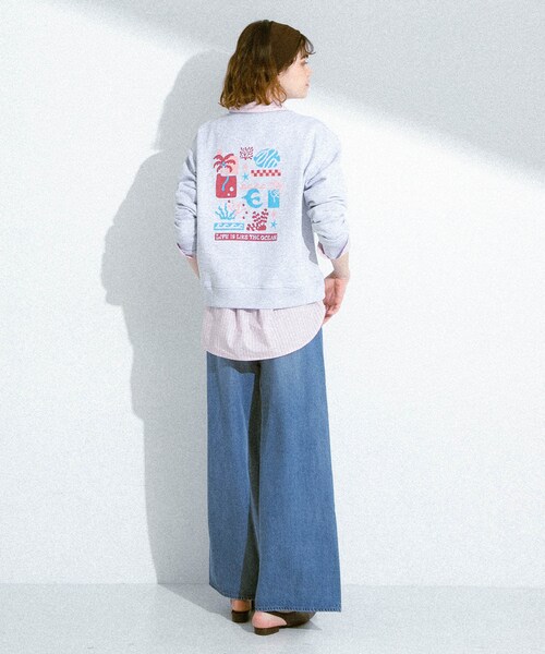 URBAN RESEARCH Sonny Label（アーバンリサーチサニーレーベル）の「TOYAMEGコラボアートプリントスウェット（スウェット・レディース・グレー/アイボリー/ピンク・Free）」の21枚目の写真
