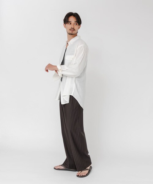 URBAN RESEARCH（アーバンリサーチ）の「TW STRIPE TROUSER（その他パンツ・メンズ・BROWN/NAVY・M/L）」の9枚目の写真