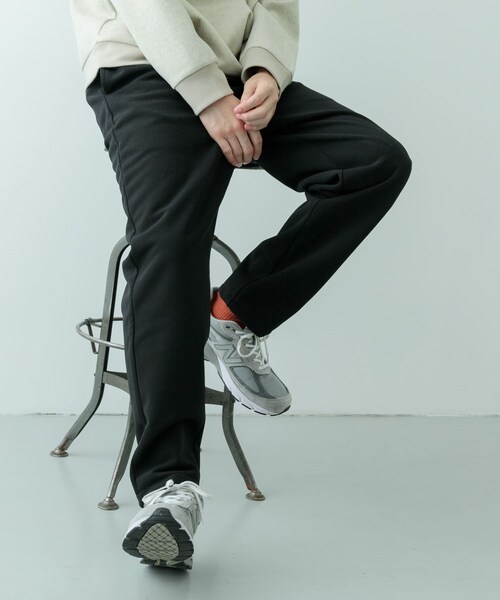 ITEMS URBANRESEARCH(アイテムズ アーバンリサーチ)の「WINDPROOF 裏フリースボンディング パンツ(その他パンツ・メンズ・GRY/KHK/BLK・M/L)」の5枚目の写真