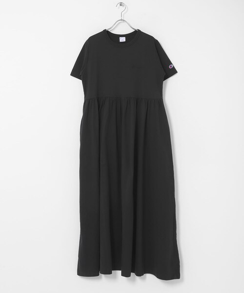 URBAN RESEARCH Sonny Label（アーバンリサーチサニーレーベル）の「『別注』CHAMPION×Sonny Label　ギャザーワンピース（ワンピース・レディース・ブラック/ネイビー/グリーン・Free）」の12枚目の写真