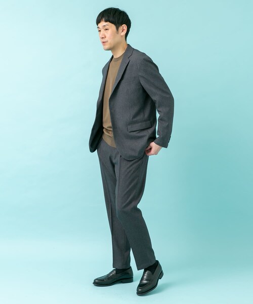 URBAN RESEARCH DOORS(アーバンリサーチドアーズ)の「LIFE STYLE TAILOR メランジストレッチパンツ(スラックス・メンズ・NAVY/GRAY/TAUPE・S/M/L/XL)」の10枚目の写真