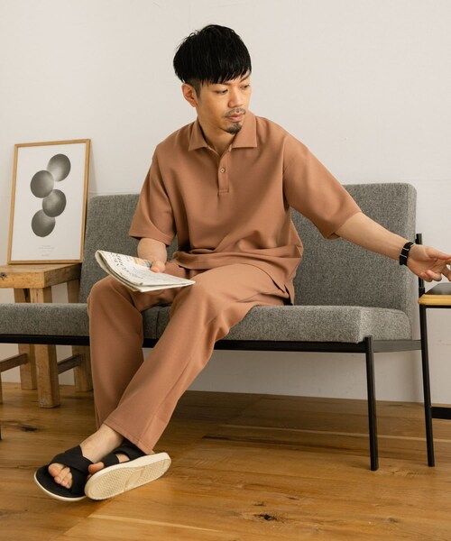 ITEMS URBANRESEARCH(アイテムズ アーバンリサーチ)の「『セットアップ対応』 ダブルフェイス ツイルイージーパンツ(その他パンツ・メンズ・NVY/BEG/BLK・M/L)」の16枚目の写真