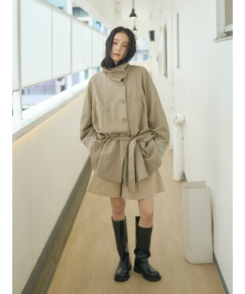Ungrid（アングリッド）の「レイヤードデザインハーフパンツ（その他パンツ・レディース・ブラック/ベージュ・F）」の5枚目の写真
