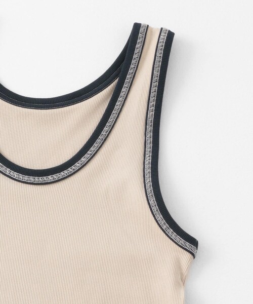 KBF（ケイビーエフ）の「バイカラータンクトップ（タンクトップ・レディース・L.BEIGE/BLUE GRAY/D.BROWN・one）」の21枚目の写真