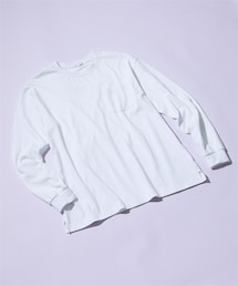 nissen | 綿１００％ヘビーウェイトオーバーサイズポケット付長袖Tシャツ(Tシャツ/カットソー)