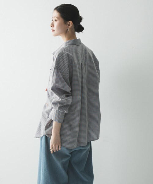 URBAN RESEARCH(アーバンリサーチ)の「『別注』PICCA×URBAN RESEARCH レギュラーカラールーズシャツ(シャツ/ブラウス・レディース・CHECK/STRIPE・Free)」の7枚目の写真