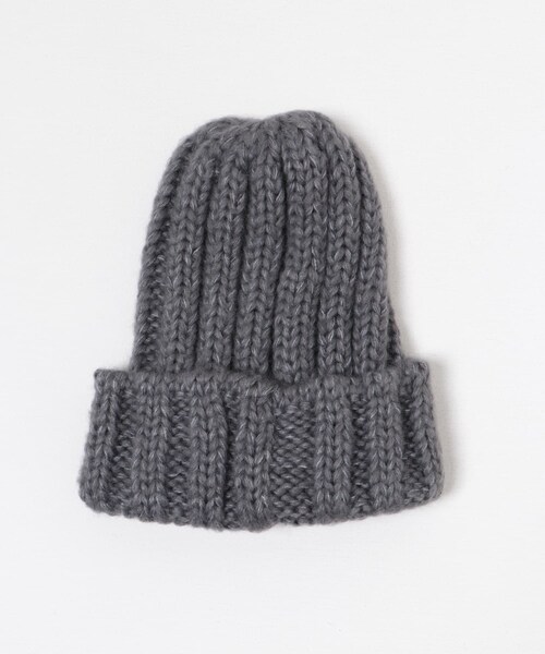 ITEMS URBANRESEARCH（アイテムズ アーバンリサーチ）の「リブニットビーニー（ニットキャップ/ビーニー・レディース・GREGE/BLK/GRY・-）」の3枚目の写真