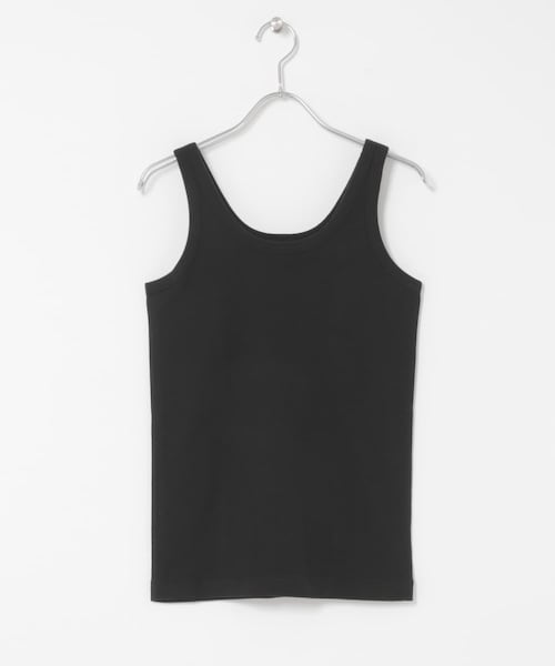 かぐれ（カグレ）の「blurhmsROOTSTOCK　CLASSIC RIB-FIT TANK TOP（タンクトップ・レディース・Off/Black/KhakiBlue・0）」の2枚目の写真
