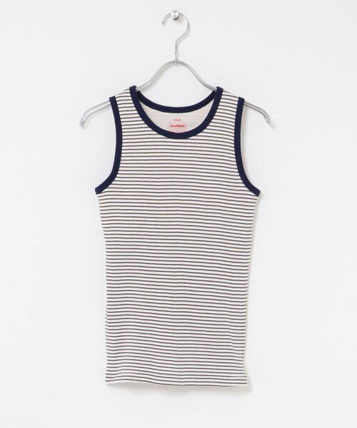 SENSE OF PLACE by URBAN RESEARCH（センスオブプレイスバイアーバンリサーチ）の「『別注』Healthknit×SENSE OF PLACE ボーダータンクトップ（タンクトップ・レディース・OF×NV×BE/SAX×BRN/LIME×BEG・One）」の11枚目の写真