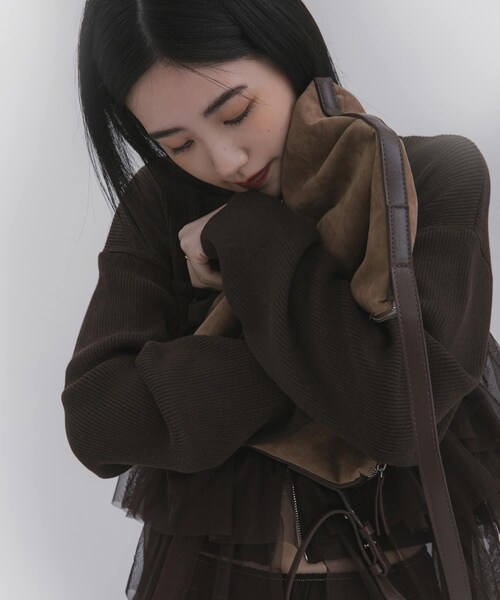 SENSE OF PLACE by URBAN RESEARCH(センスオブプレイスバイアーバンリサーチ)の「ワンショルダースクエアバッグ(ショルダーバッグ・レディース・BLACK/MOCHA・one)」の18枚目の写真