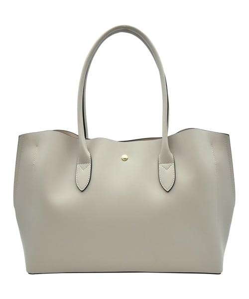 nissen（ニッセン）の「Legato Largo（レガートラルゴ）１０ポケットPC収納付かるいトートバッグ（A４対応）(オフィス女子モニターコラボ)（トートバッグ・メンズ・ブラック/ライトグレー×グレーベージュ/グレーベージュ・Y）」の3枚目の写真