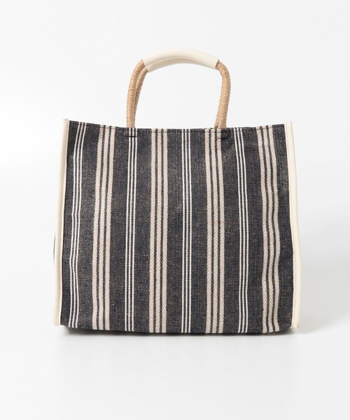 KBF（ケイビーエフ）の「スクエアヘンプBAG（トートバッグ・レディース・IVORY/BLACK・One）」の7枚目の写真