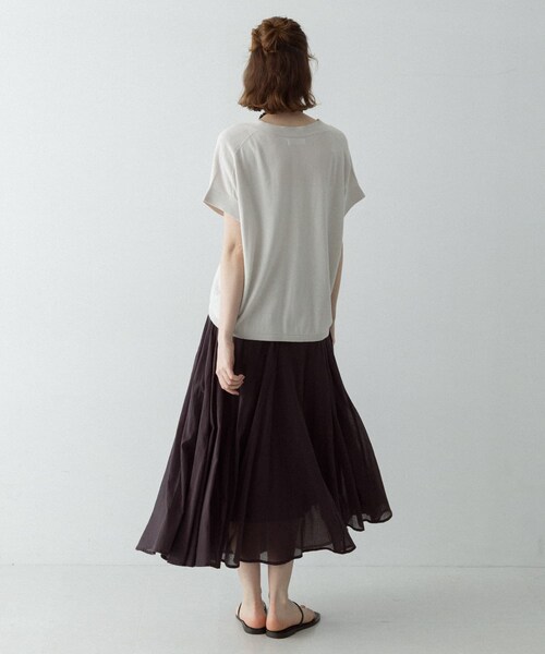 URBAN RESEARCH Sonny Label（アーバンリサーチサニーレーベル）の「クールミストフレンチニットカーディガン（カーディガン/ボレロ・レディース・ブラック/L.グレー/モカグレー・Free）」の19枚目の写真