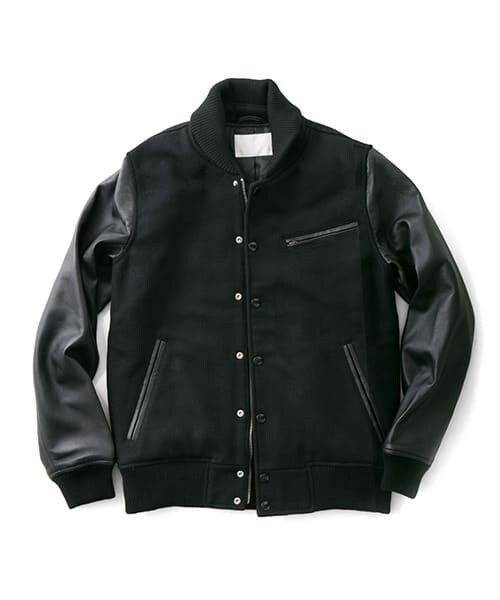 URBAN RESEARCH（アーバンリサーチ）の「URiD　メルトン/ラムレザー スタジャン（スタジャン・メンズ・BLACK/NAVY/CAMEL・S/M/L）」の11枚目の写真