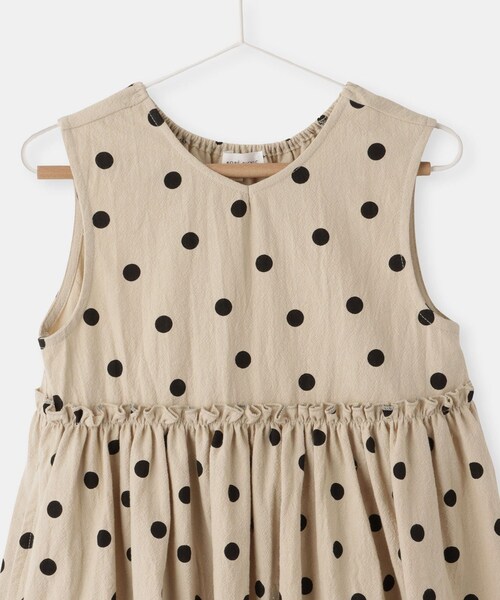 ROPE' PICNIC(ロペピクニック)の「【KIDS/キッズ】綿ワッシャードット柄ワンピース(ワンピース・キッズ・ベージュ/ライトグリーン・120/130/140/150)」の11枚目の写真