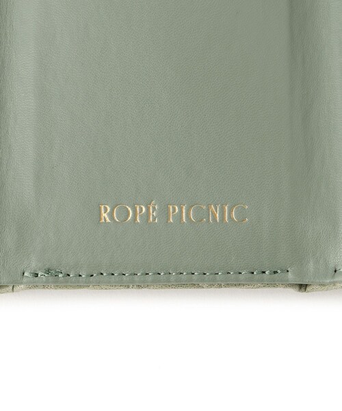 ROPE' PICNIC（ロペピクニック）の「型押しレザーライク三つ折りウォレット（財布・レディース・ブラック/ベージュ/グリーン系・F）」の13枚目の写真