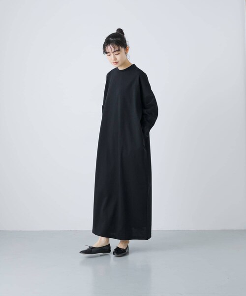 かぐれ（カグレ）の「『2サイズ展開』コットンポンチワイドワンピース（ワンピース・レディース・BLACK/NAVY・0/1）」の22枚目の写真