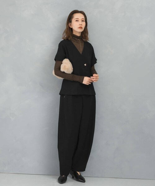 URBAN RESEARCH ROSSO（アーバンリサーチロッソ）の「カーブパンツ（その他パンツ・レディース・BLACK/GREIGE・36/38）」の6枚目の写真