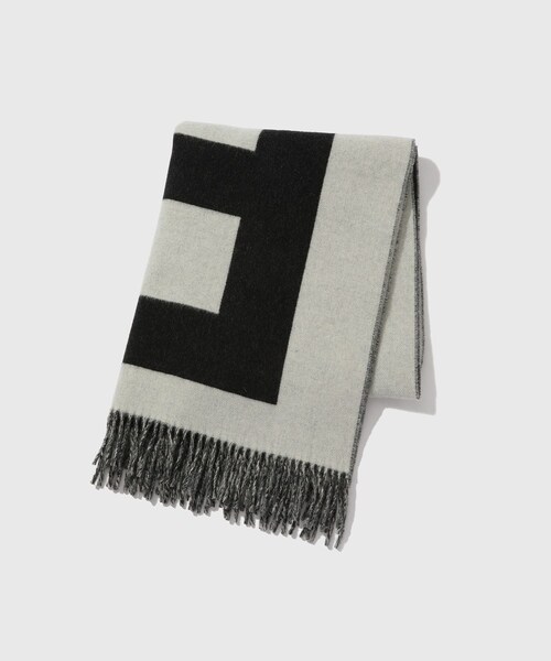 ADAM ET ROPE'(アダムエロペ)の「【Etudes Studio/エチュードストゥディオ】WOOL SCARF BIG E(マフラー・メンズ・ブラック・F)」の3枚目の写真
