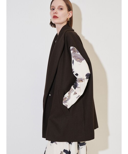 ELENDEEK（エレンディーク）の「OVER SIZE SLEEVELESS CT（その他アウター・レディース・グレー/ブラウン・F）」の5枚目の写真