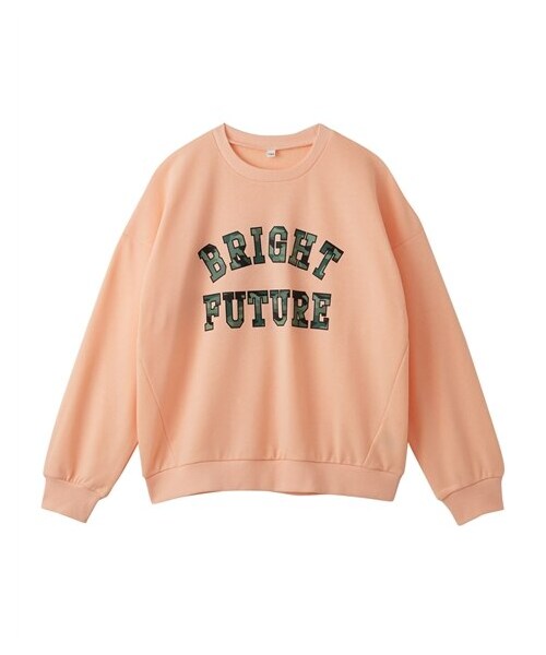 nissen（ニッセン）の「ビッグシルエットプリントスウェットトレーナー（女の子）（スウェット・キッズ・サックス/ピンク/杢グレー/オレンジ/黒/オフホワイト・140/150/160）」の17枚目の写真