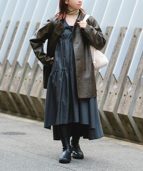 RODE SKO（ロデスコ）の「ウッドボールキンチャクファーバッグ（スカート・レディース・IVORY/MOCHA/BROWN・one）」の12枚目の写真