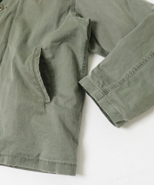 URBAN RESEARCH(アーバンリサーチ)の「A PRESSE Vintage US NAVY N-4 Deck Jacket(ミリタリージャケット・メンズ・SAGE・2/3/4)」の6枚目の写真