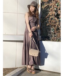 dazzlin | シアーティアードボリュームワンピース(ワンピース)