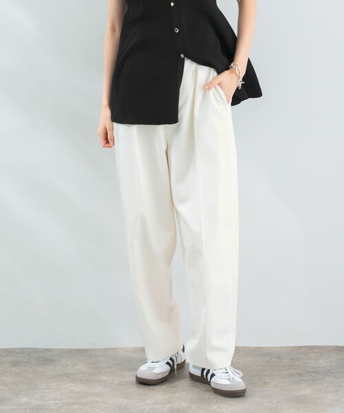 URBAN RESEARCH ROSSO（アーバンリサーチロッソ）の「タックコクーンパンツ（その他パンツ・レディース・off/beige/black・36/38）」の8枚目の写真