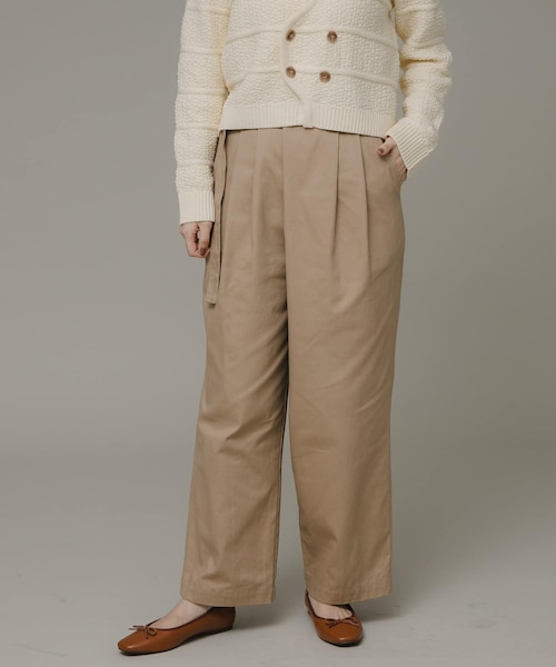 URBAN RESEARCH Sonny Label（アーバンリサーチサニーレーベル）の「ラップタックパンツ（その他パンツ・レディース・ベージュ/ブラック/ネイビー・FREE）」の3枚目の写真