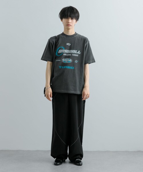SENSE OF PLACE by URBAN RESEARCH(センスオブプレイスバイアーバンリサーチ)の「フェードロゴグラフィックTシャツ(5分袖)(Tシャツ/カットソー・メンズ・ROYAL BLUE/BLACK/YELLOW・M/L)」の11枚目の写真