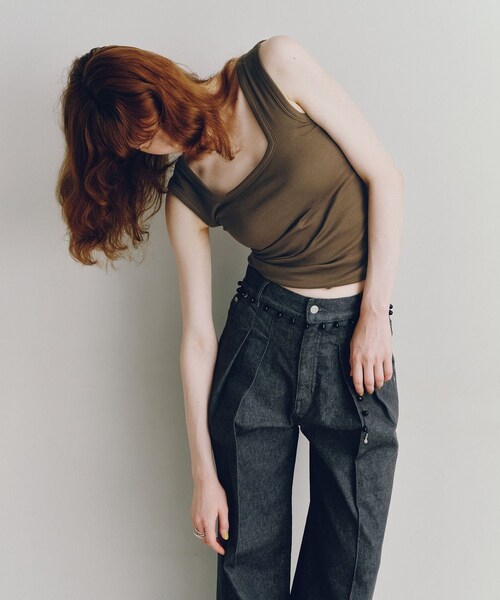 ADAM ET ROPE'(アダムエロペ)の「【OUR WACOAL×ADAM ET ROPE'】ベアテレコタンクトップ(タンクトップ・レディース・ブラック/ホワイト/ブラウン・L/M/S)」の21枚目の写真