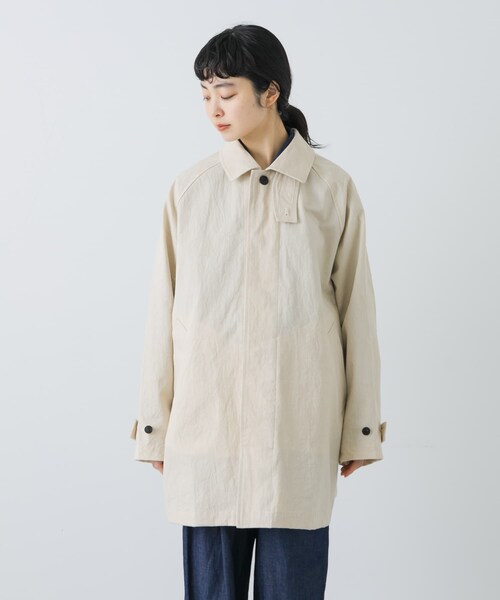 かぐれ(カグレ)の「コットンバックタックショートコート(テーラードジャケット・レディース・IVORY/BEIGE/BLACK・Free)」の13枚目の写真