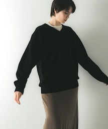 URBAN RESEARCH | ウール100 Vネックルーズソフトニット(ニット/セーター)