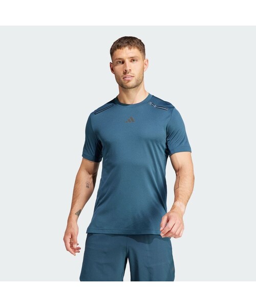 adidas（アディダス）の「HEAT. RDY HIIT エレベーテッド トレーニング 半袖Tシャツ（トップス・メンズ・グレー/ブラック/アークティックナイト/ホワイト・S/M/2XL/3XL/XL/L/XS/2XS）」の6枚目の写真